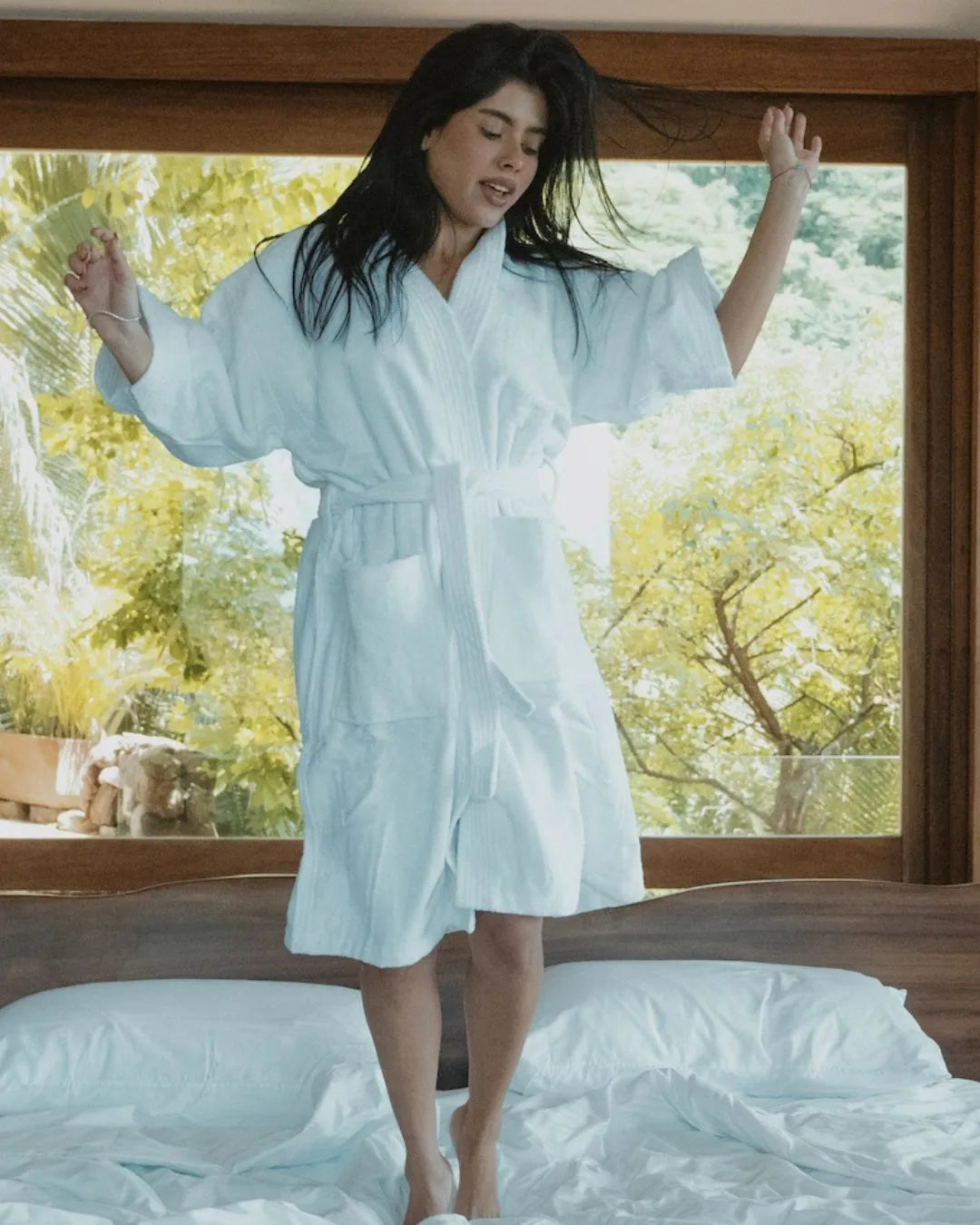 Bata de Baño de toalla de algodón