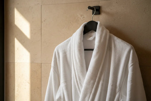 Bata de baño de toalla de algodón